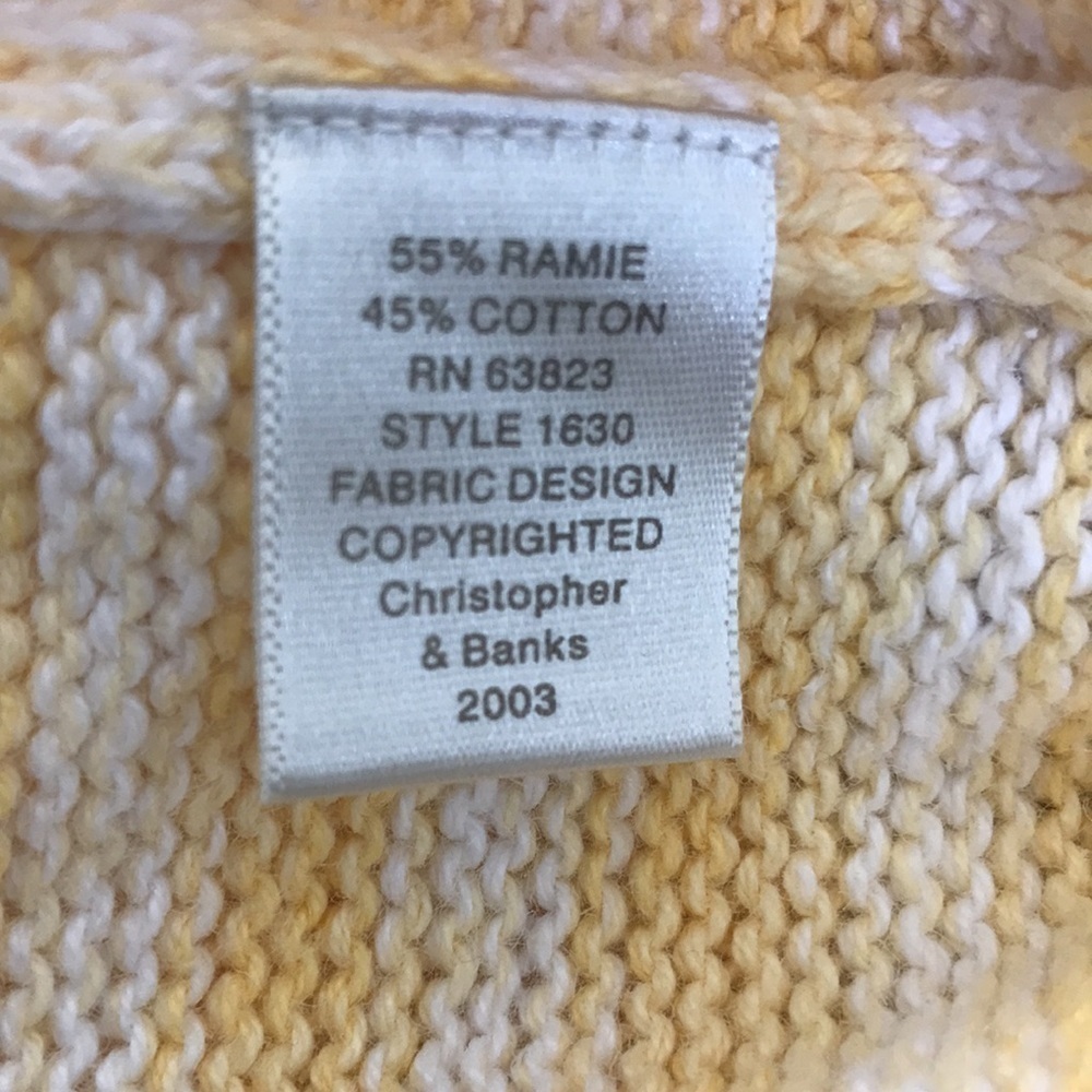 Price is firm CHRISTOPHER & BANKS Hand Embroidered Cardigan Size Large - Picture 5 of 8